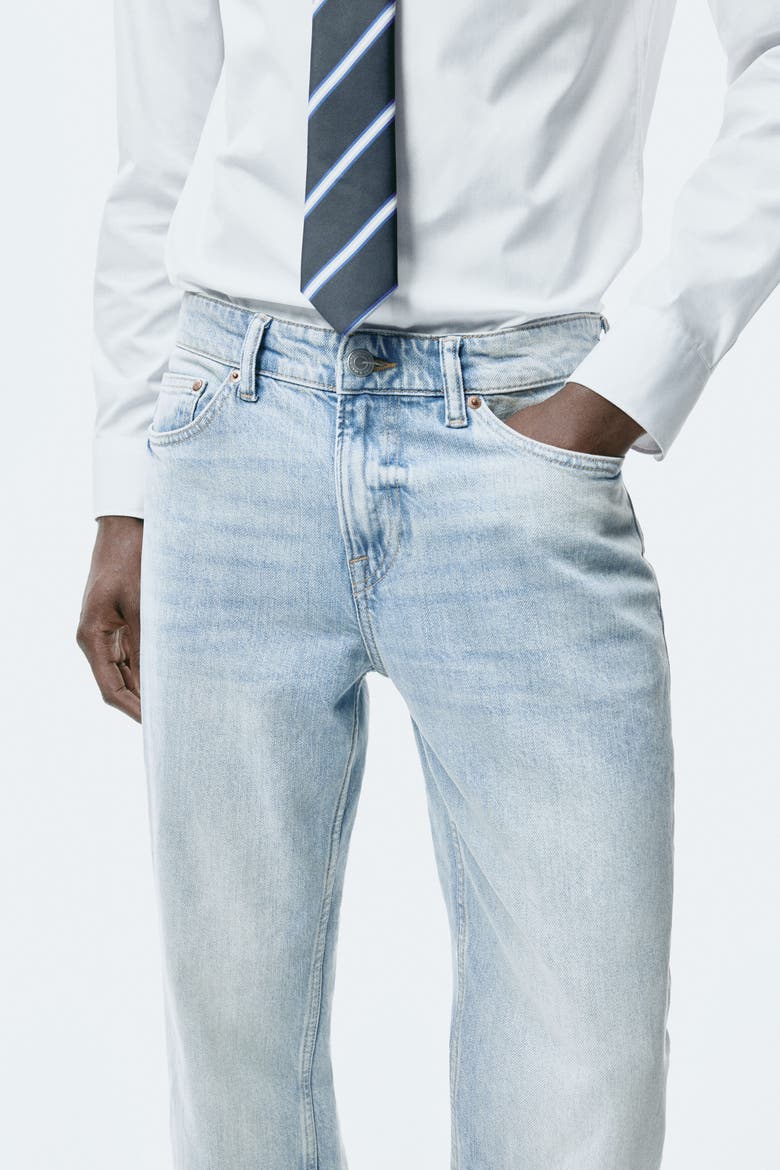 Regular Jeans, Alternate, color, Light denim blue