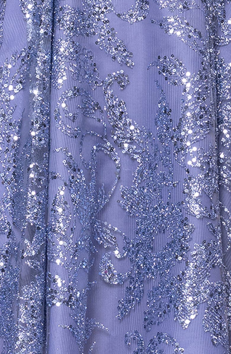 Blondie Nites Sequin Minidress, Alternate, color, Periwinkle