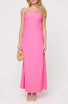 LSPACE Spring In Love Strapless Cover-Up Maxi Dress