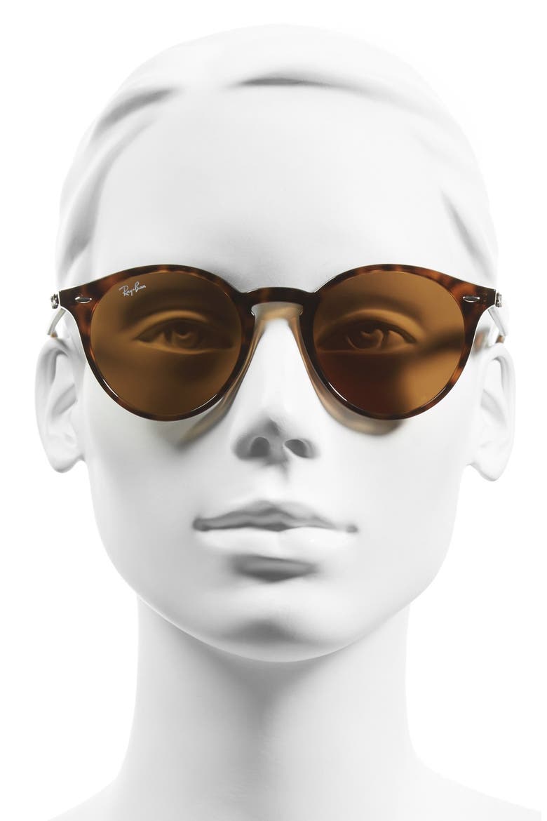 Highstreet 49mm Round Sunglasses, Alternate, color, DARK HAVA