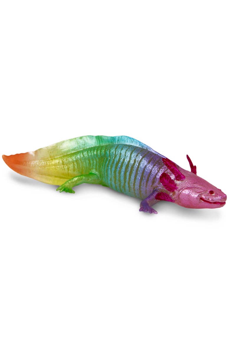Safari Ltd. Rainbow Axolotl Toy, Main, color, NO COLOR