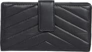 MUNDI SMALL LEATHER GOODS Quilted Tab Frame Clutch