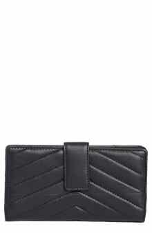 MUNDI SMALL LEATHER GOODS Quilted Tab Frame Clutch