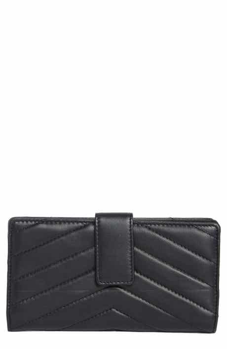 MUNDI SMALL LEATHER GOODS Quilted Tab Frame Clutch