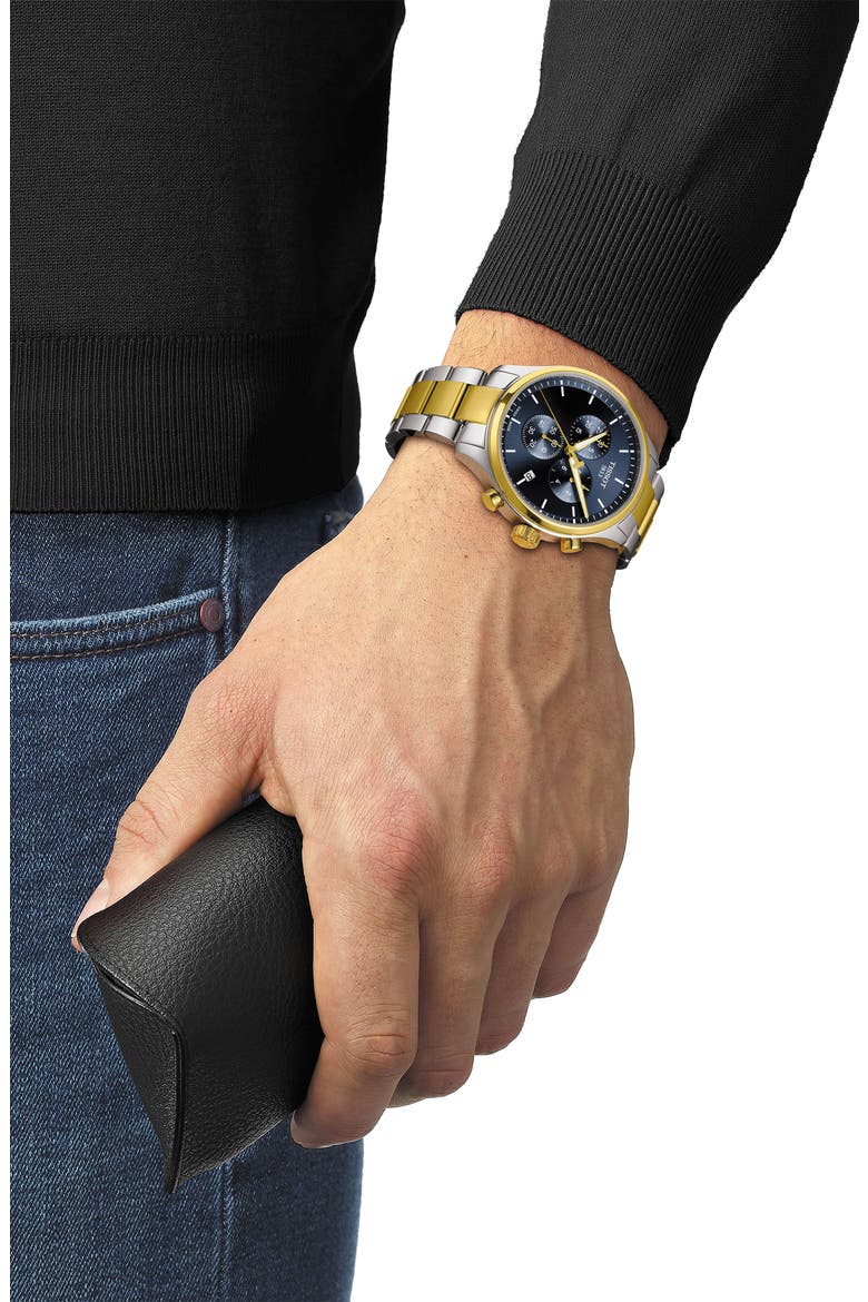 Chrono XL Chronograph Bracelet Watch, 45mm, Alternate, color, BLUE