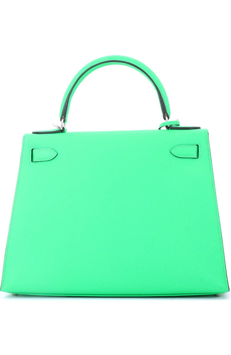 Pre-Owned Hermes Kelly Handbag Green Epsom with Palladium Hardware 28, Alternate, color, Vert Comics