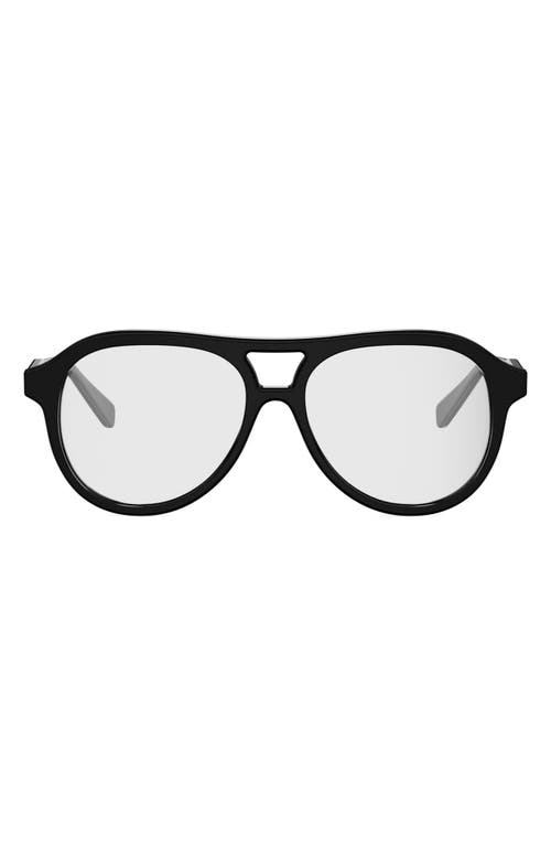Celine 54mm Thin Pilot Optical Glasses In Black