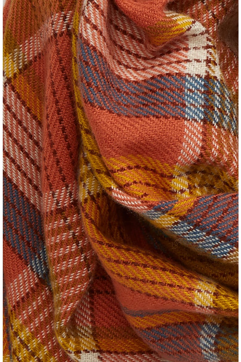 Multi Plaid Blanket Scarf (Nordstrom Exclusive), Alternate, color, SWEET DAHLIA MULTI