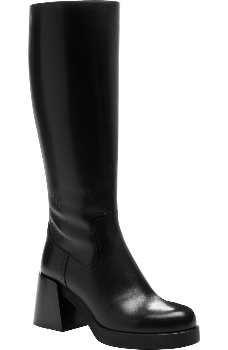 COACH Natasha Leather Knee High Platform Boot, Main, color,