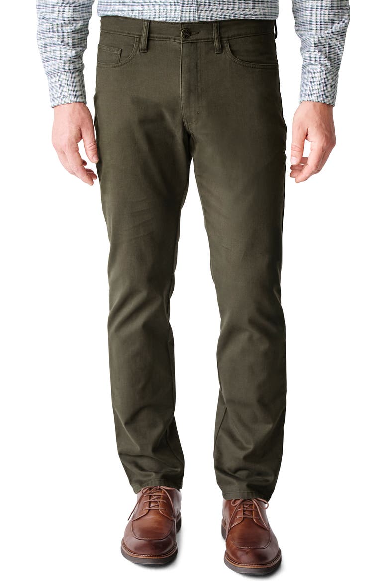 Nolan Five-Pocket Stretch Pima Cotton Pants, Main, color, OLIVE
