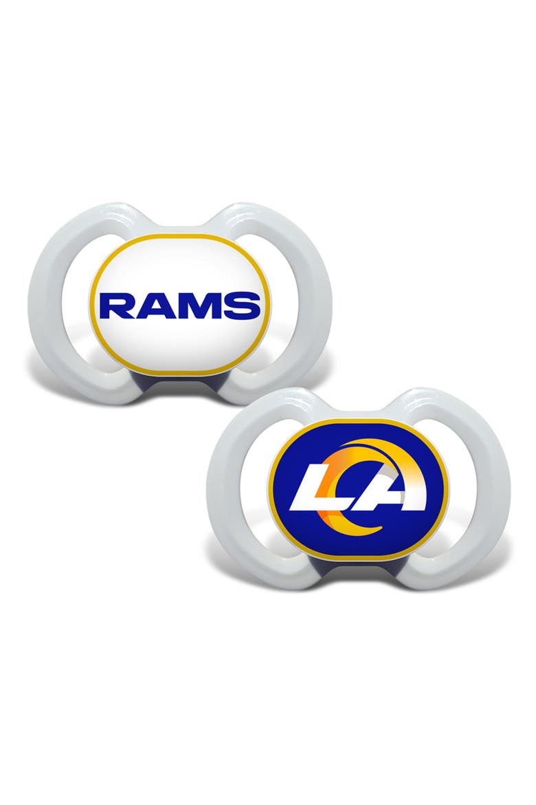 Los Angeles Rams Pacifier 2-Pack, Main, color, Multicolor