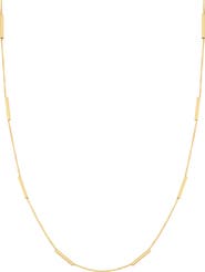 Bony Levy 14K Gold Bar Station Necklace