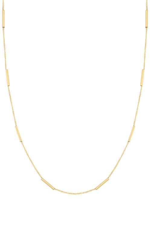 Bony Levy 14K Gold Bar Station Necklace (Nordstrom Exclusive) in 14K Yellow Gold at Nordstrom, Size 18"