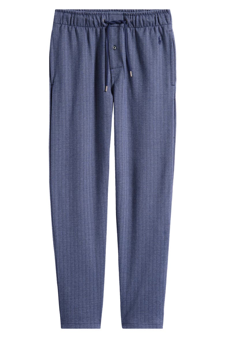 Herringbone Pajama Pants, Alternate, color, CRUISE NAVY