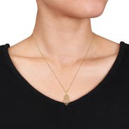 DELMAR Hamsa 18k Gold Pendant Necklace