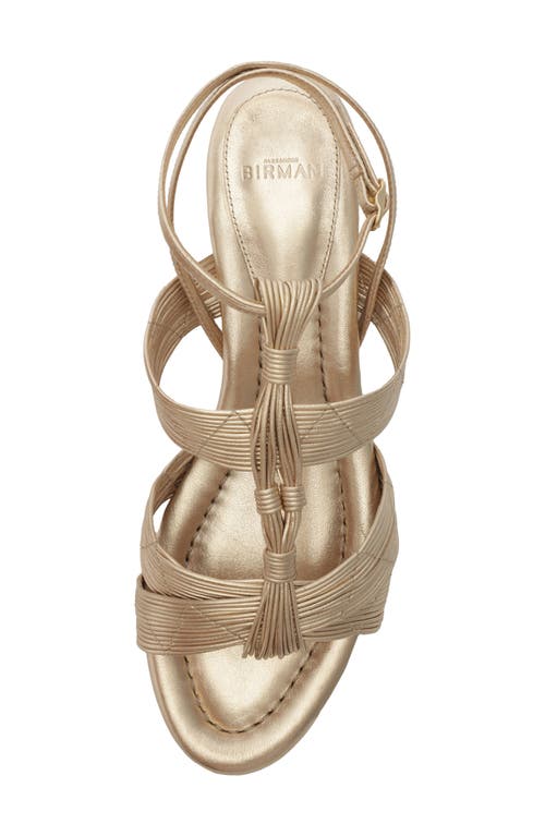 Alexandre Birman Olga Metallic Leather Block-heel Strappy Sandals