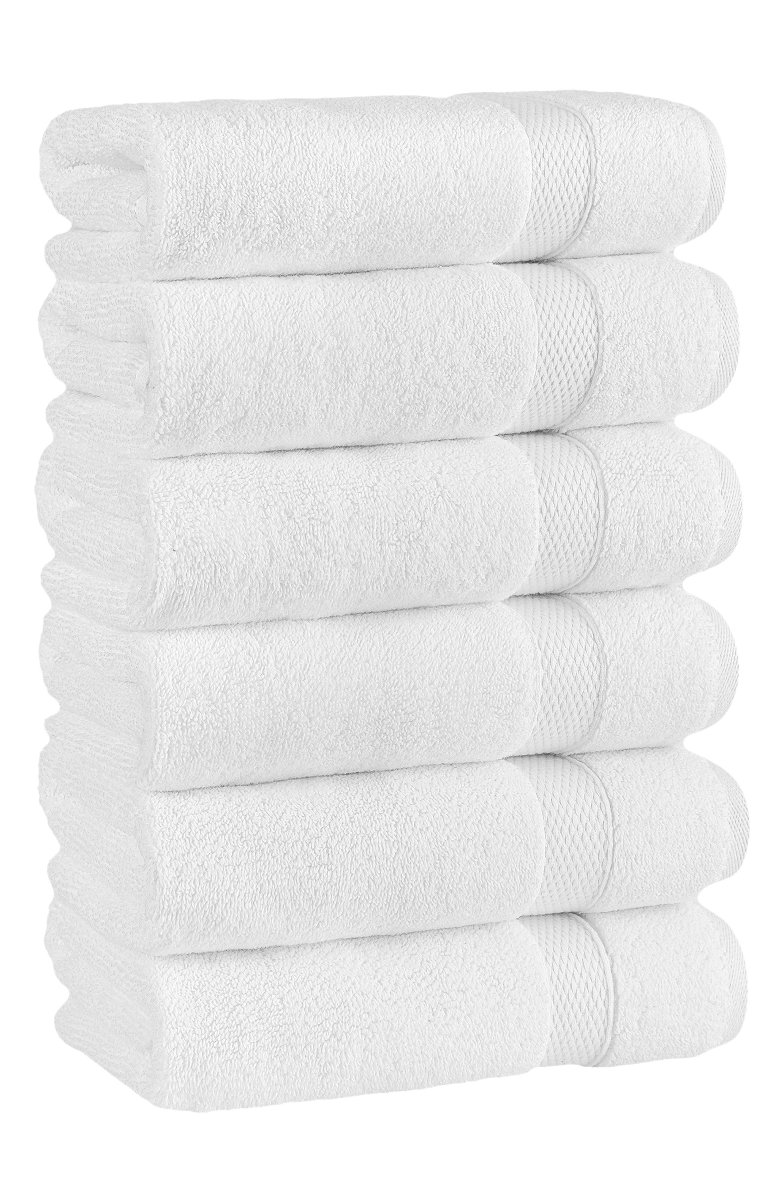 Linum Home Textiles Set of 6 Anovia Turkish Cotton Hand Towels