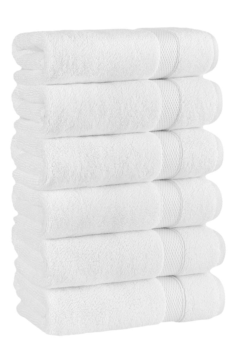Linum Home Textiles Set of 6 Anovia Turkish Cotton Hand Towels, Main, color,