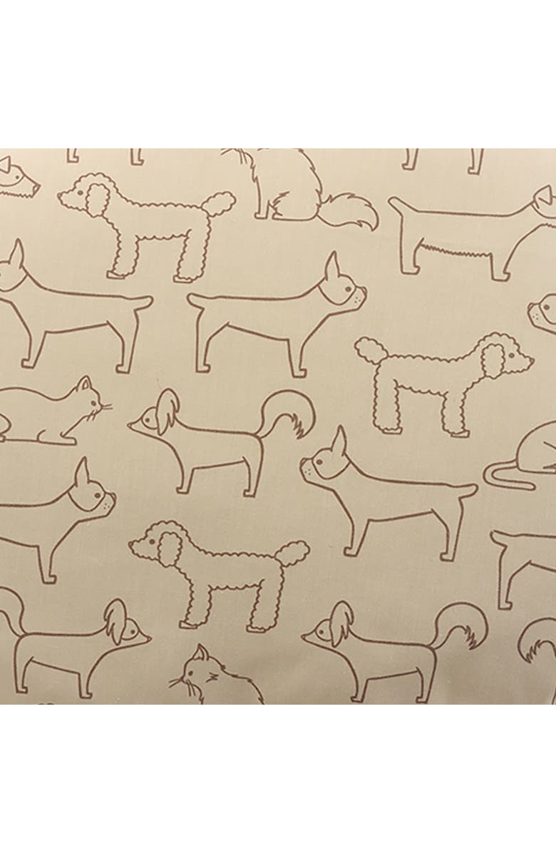 Richell Small 16.5 x 12.6 x 2.2" Oval Pet Bed, Brown, Alternate, color, Multicolored