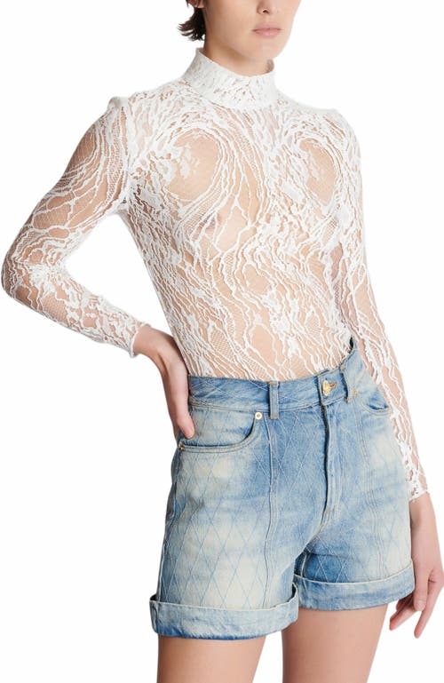 Balmain Long-sleeved Lace Body