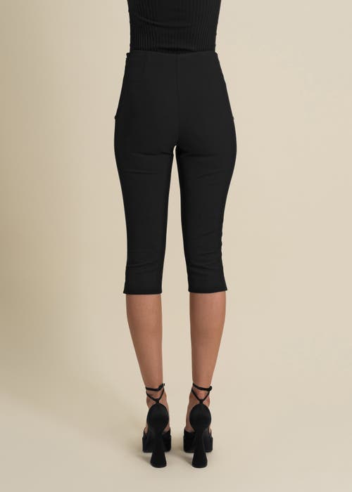 Contessa Mills Benjamin Cropped Stretch Capri Pants In Multi