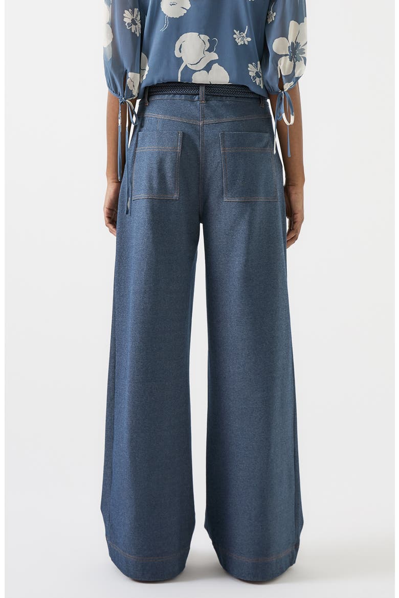Freya Wide Leg Trouser Jeans, Alternate, color, INDIGO