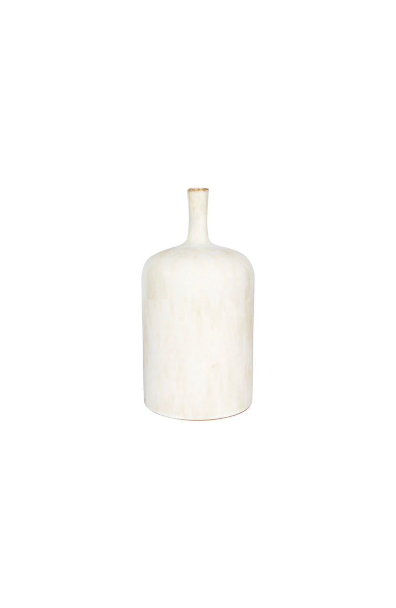 Storied Home Vase with Reactive Glaze, Main, color, White