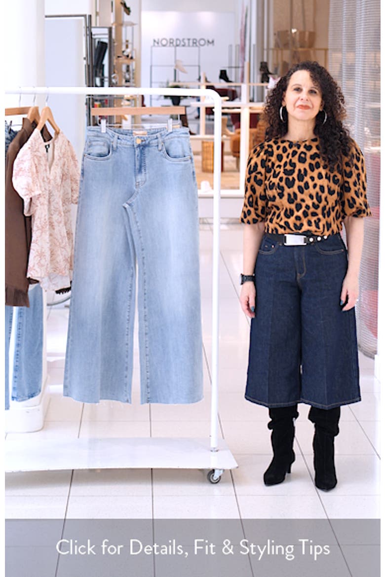 Blake Fab Ab Raw Hem High Waist Super Wide Leg Jeans video