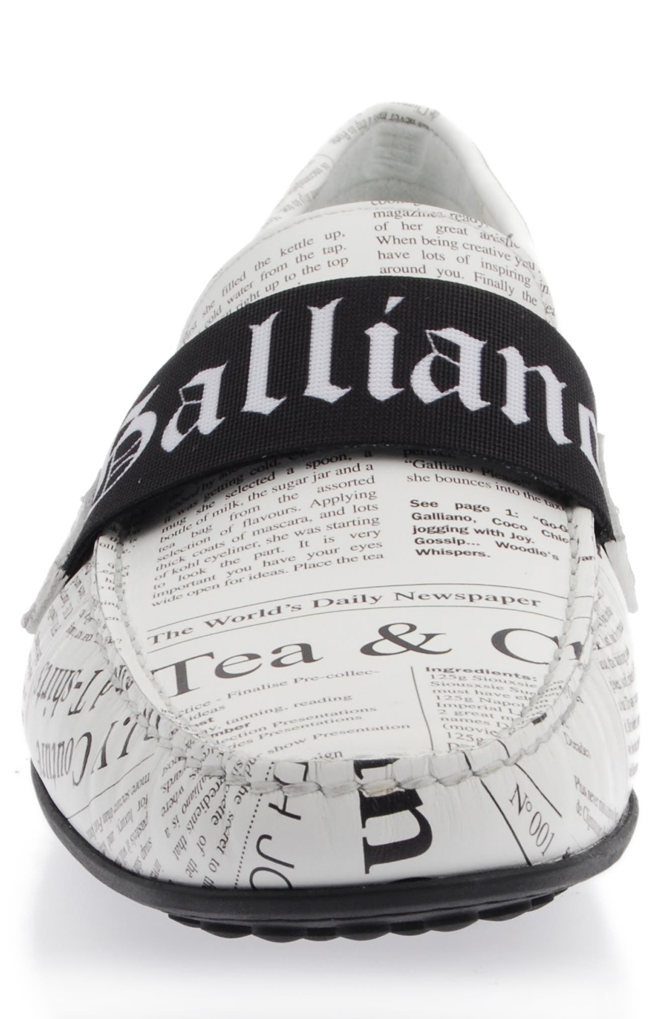 John Galliano Paris Gazette Driver, Alternate, color, 