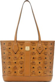 MCM New Small Liz Shopper in Visetos