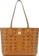 MCM New Small Liz Shopper in Visetos