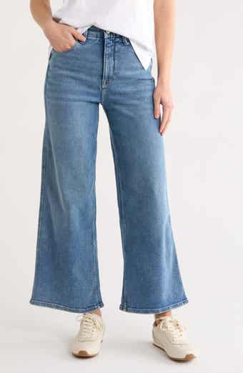 Good American Good Skate Wide Crop Jeans