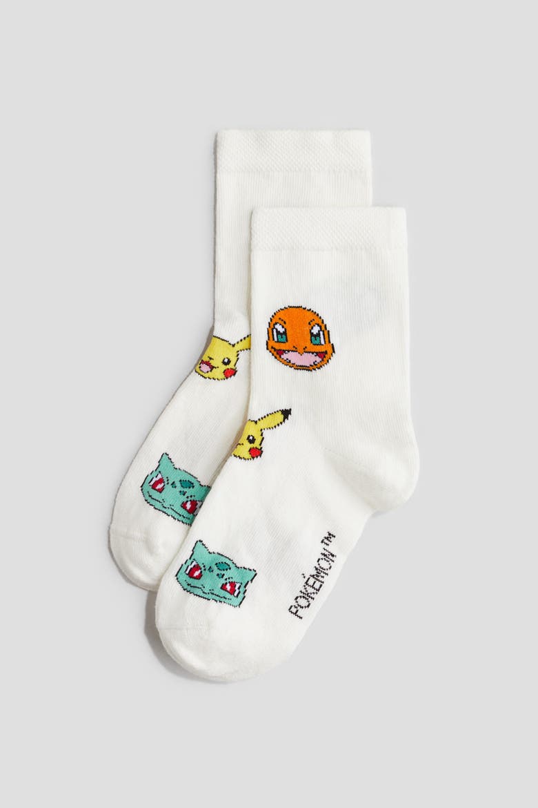 7-pack Socks, Alternate, color, Gray/Pokémon