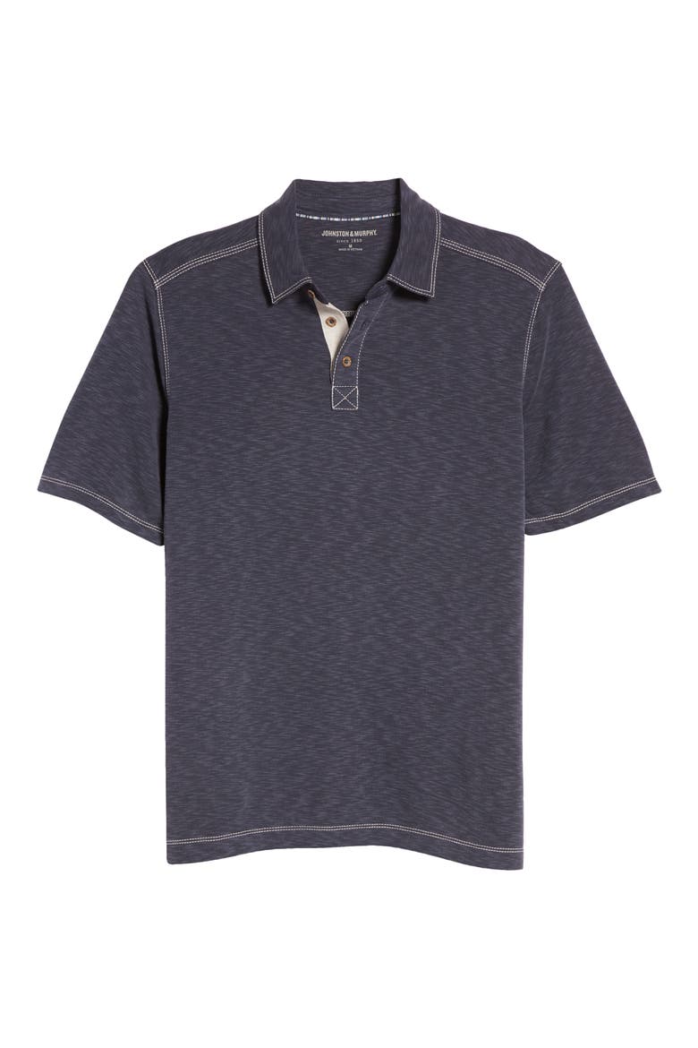 Slub Polo, Alternate, color, NAVY