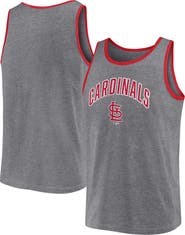 FANATICS Men's Fanatics Branded  Heather Gray St. Louis Cardinals Primary Tank Top
