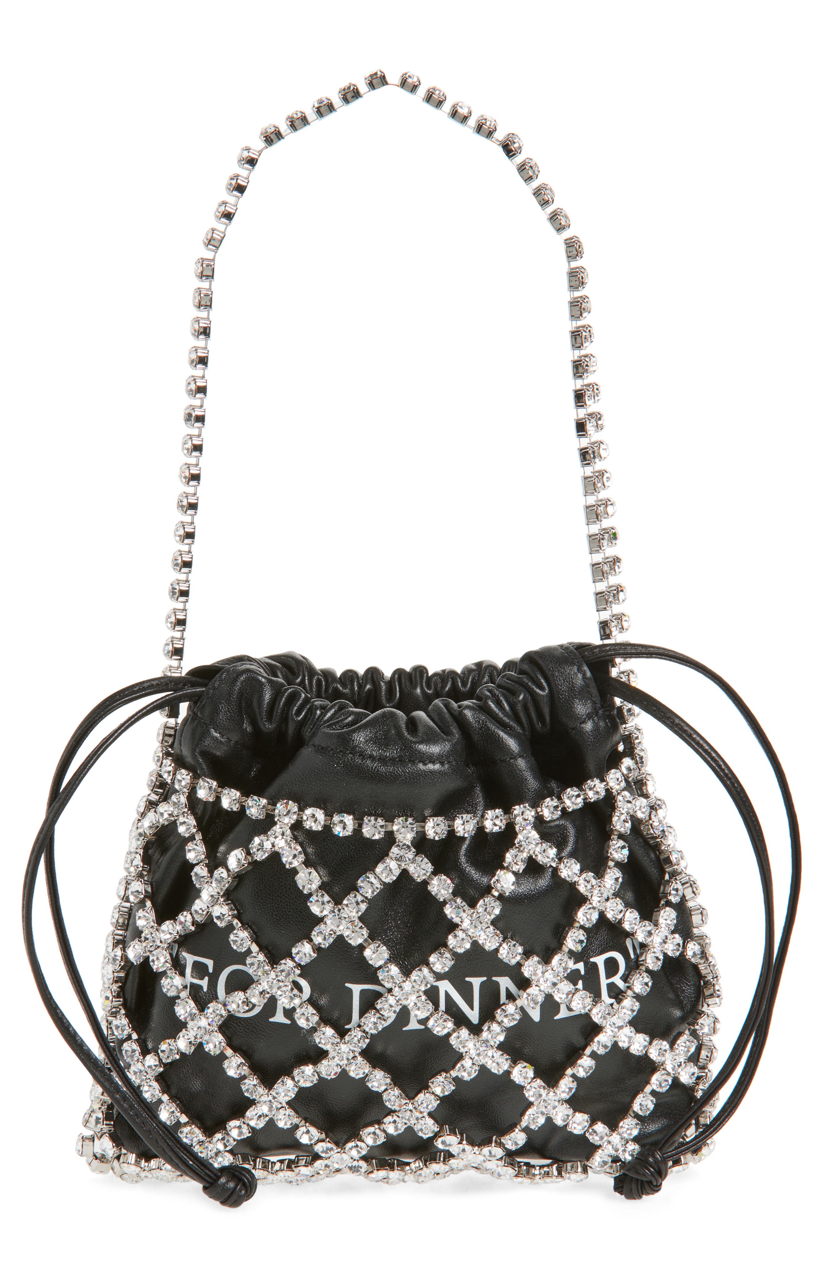 Off-White For Dinner Crystal Shoulder Bag, Main, color, 