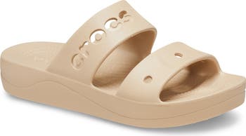 サンダル・ミュール Women's Baya Platform Sandal Amazon.com | Crocs Women's Baya Platform Sandal - Black, W10