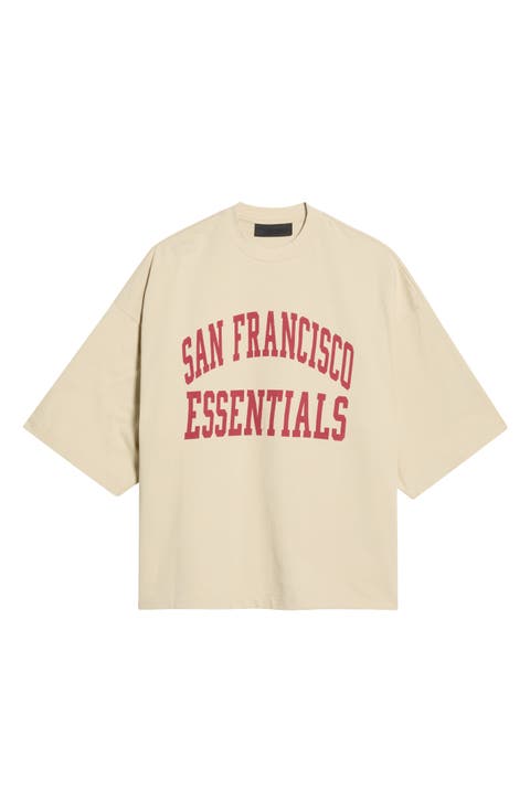 San Francisco 49ers Merch Oversize Cotton Graphic T-Shirt