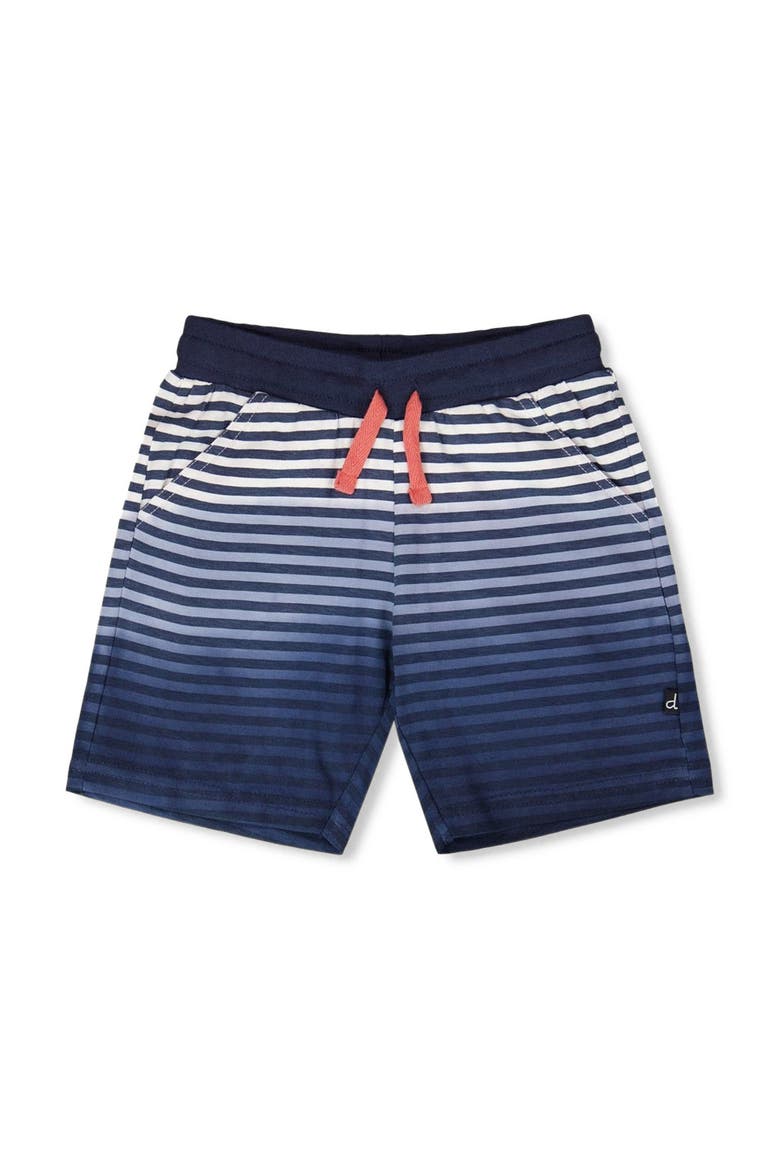 Organic Cotton Gradient Stripes Shorts, Main, color, Striped Gradient Blue