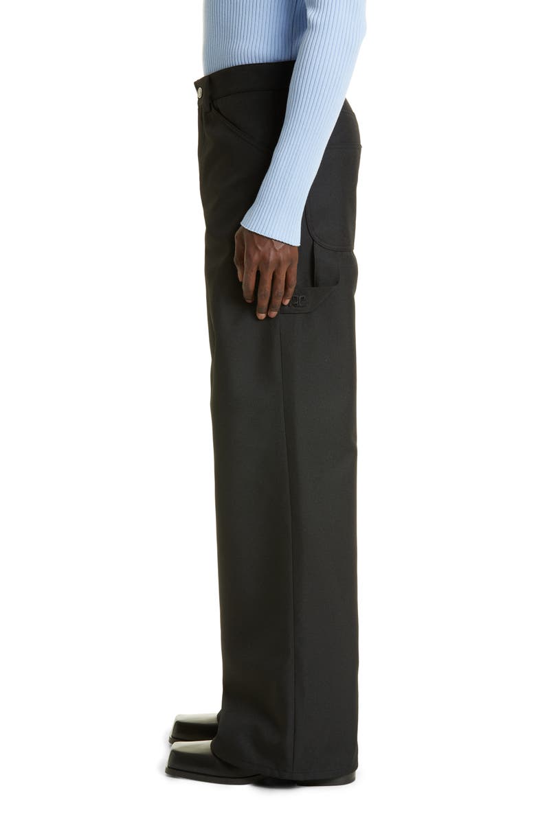 Courrèges Baggy Twill Carpenter Pants, Alternate, color, 