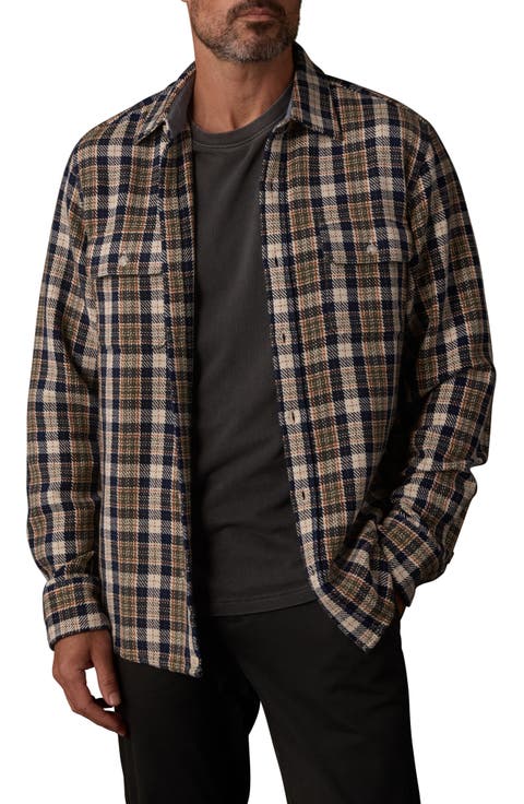 Mountain Textured Plaid Overshirt