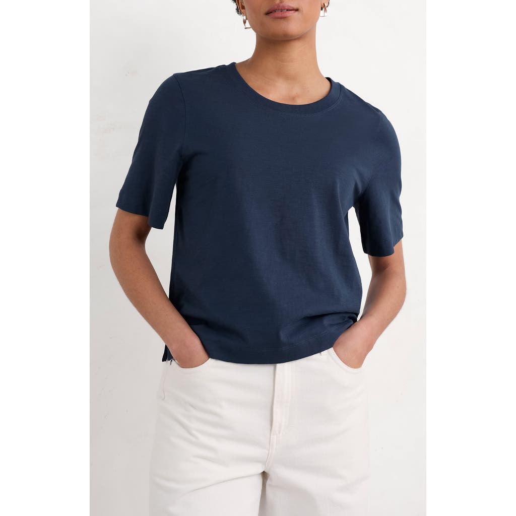 Seasalt Cornwall Copseland Organic Cotton T-shirt In Maritime