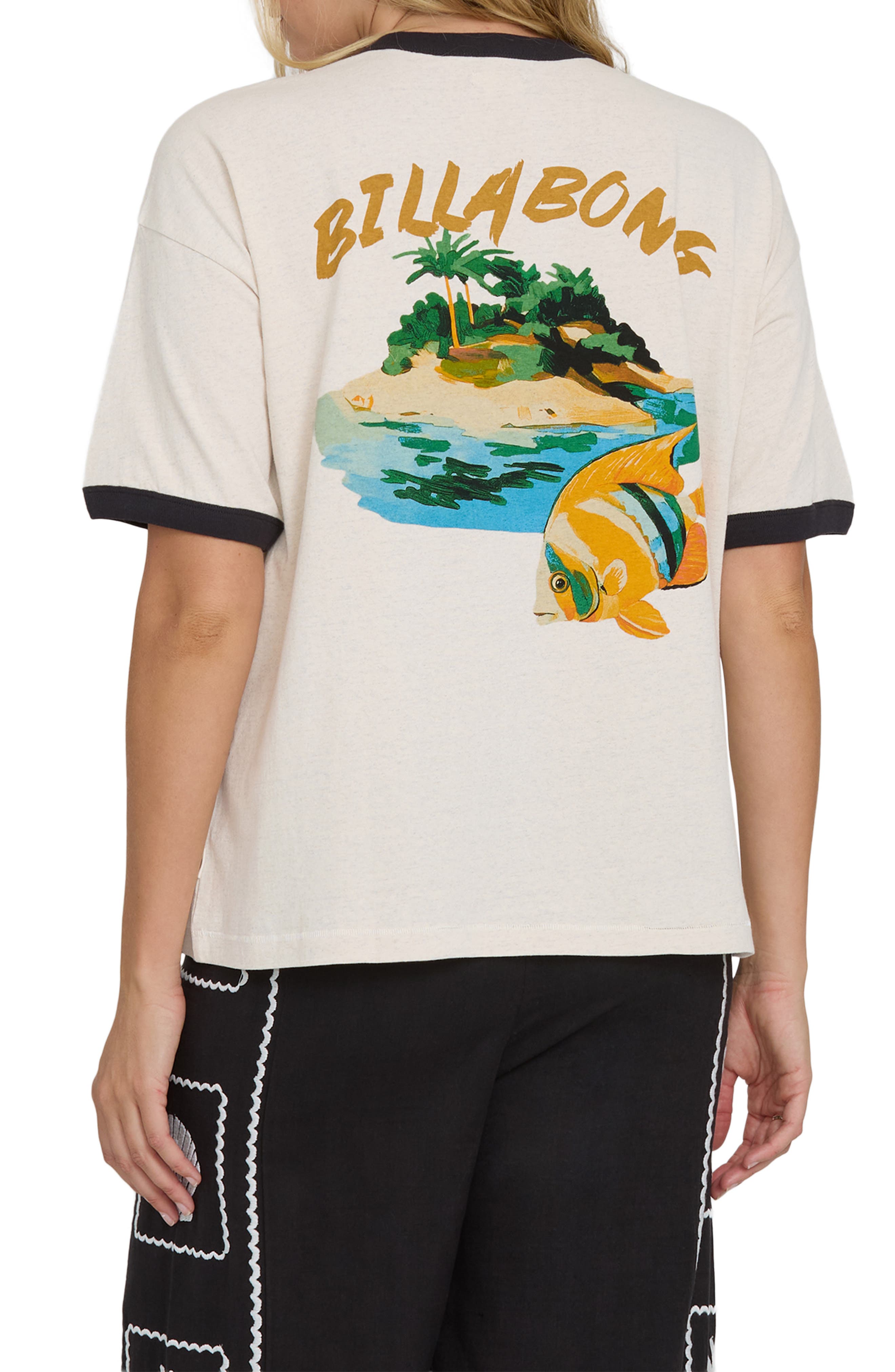 Fun Paradise Ringer Graphic T-Shirt - image 2