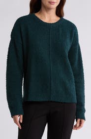 Bobeau Silky Plush Step Hem Sweater