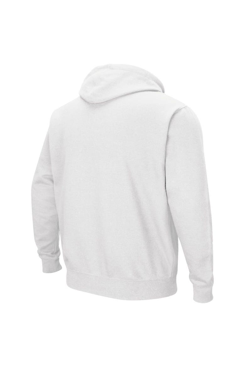 Men's Colosseum White Kansas State Wildcats Arch & Logo 3.0 Pullover Hoodie, Alternate, color, White