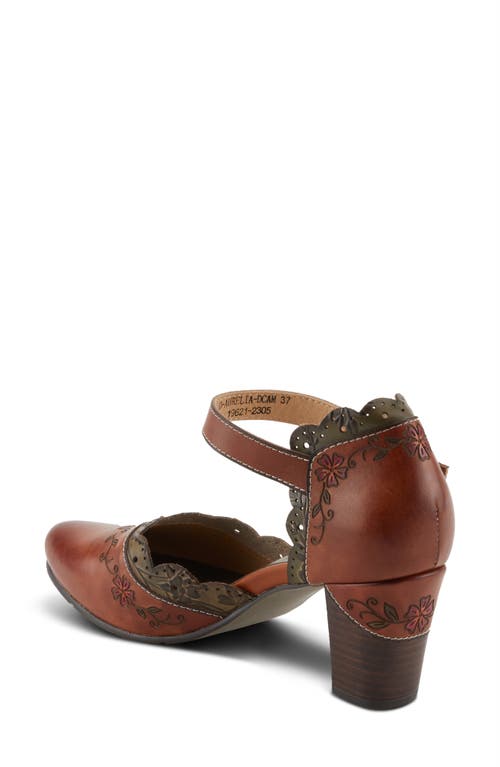 L'artiste By Spring Step Sayyes Ankle Strap Pump In Brown