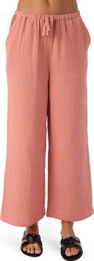 O'Neill Kids' Brendita Wide Leg Cotton Pants
