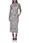 Shailene Turtleneck Long Sleeve Mesh Dress