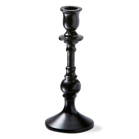 Westport Black Cast Aluminum Taper Candle Holder Small
