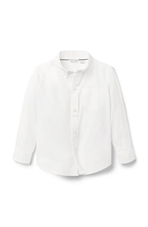 Janie And Jack The Poplin Shirt In White